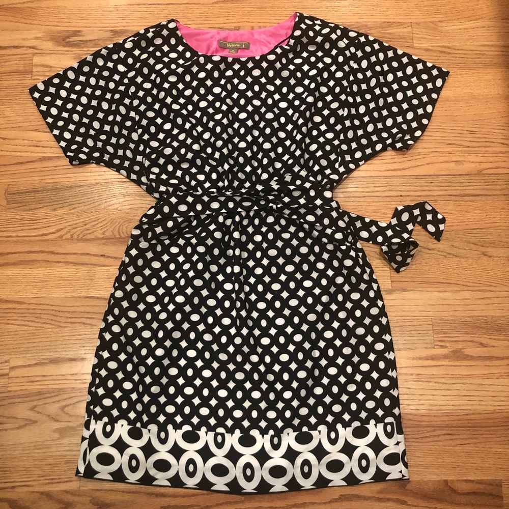 Melonie black & white dress